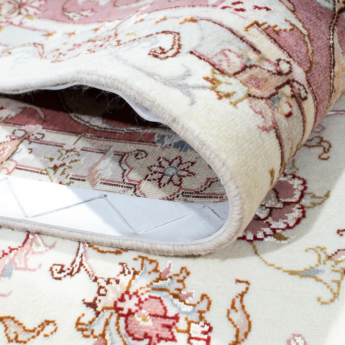 Dywan perski - Tabriz - Królewski - 237 x 163 cm - beżowy