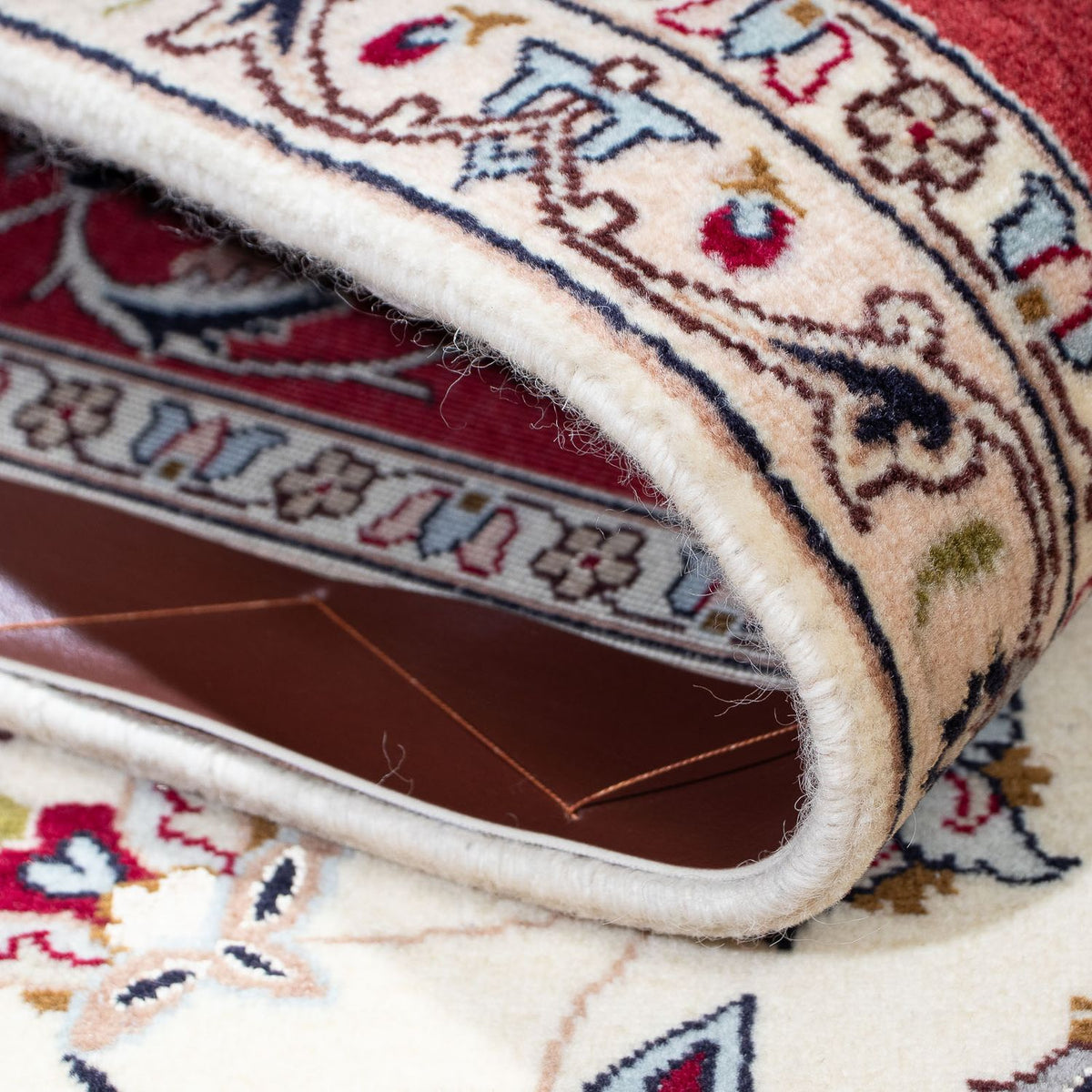 Dywan perski - Tabriz - Królewski - 191 x 156 cm - beżowy