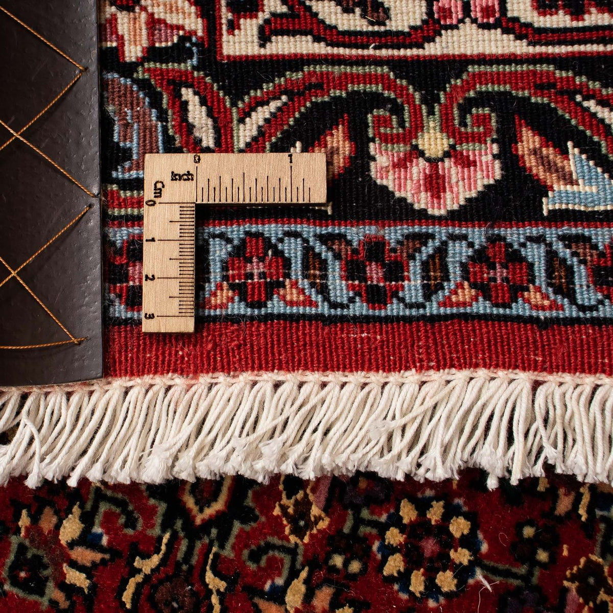 Dywan perski - Bijar - 249 x 202 cm - ciemna czerwień