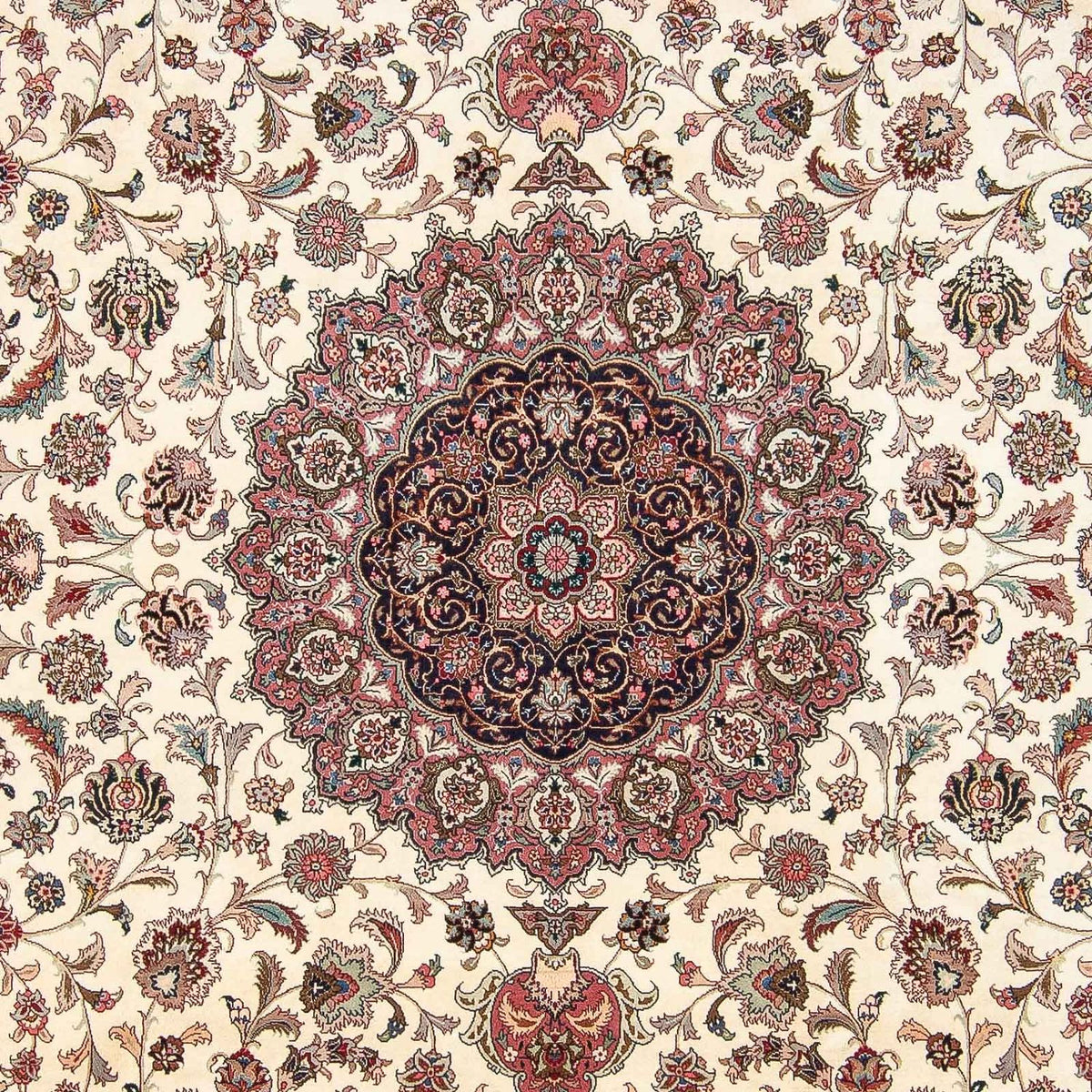 Dywan perski - Tabriz - Królewski - 306 x 252 cm - beżowy