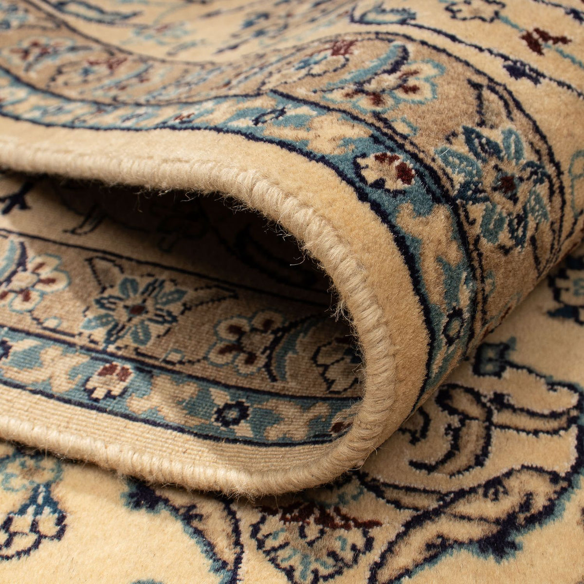 Dywan perski - Nain - Premium - 292 x 198 cm - beżowy