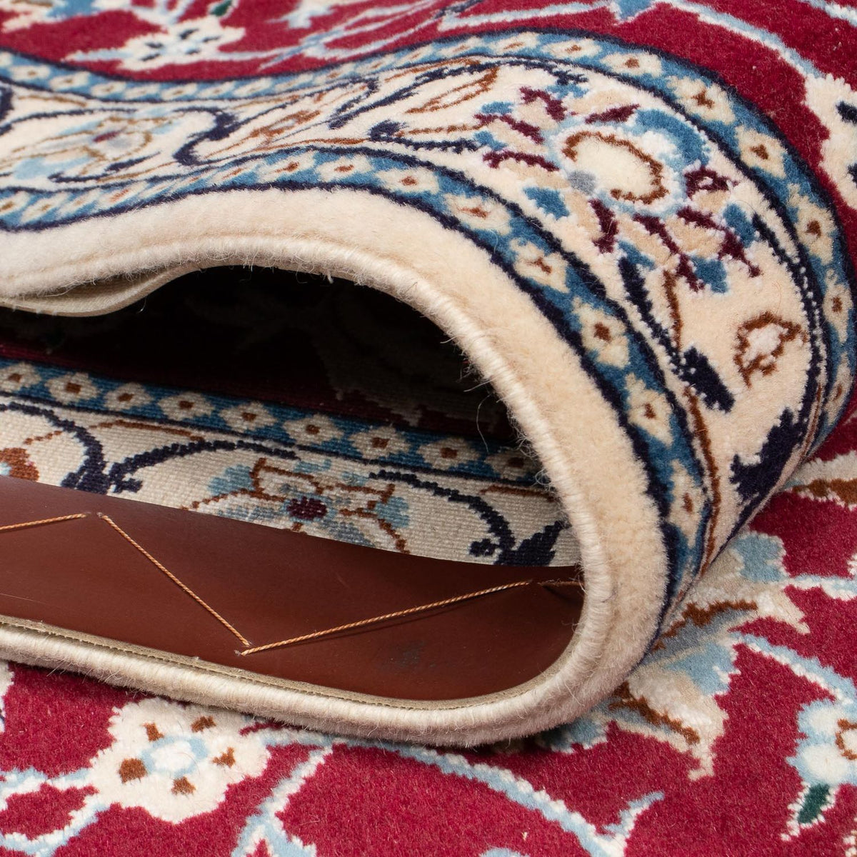 Biegacz Dywan perski - Nain - Królewski - 393 x 89 cm - ciemna czerwień