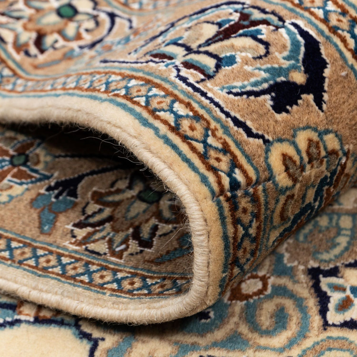 Dywan perski - Nain - Premium - 362 x 243 cm - ciemny beż