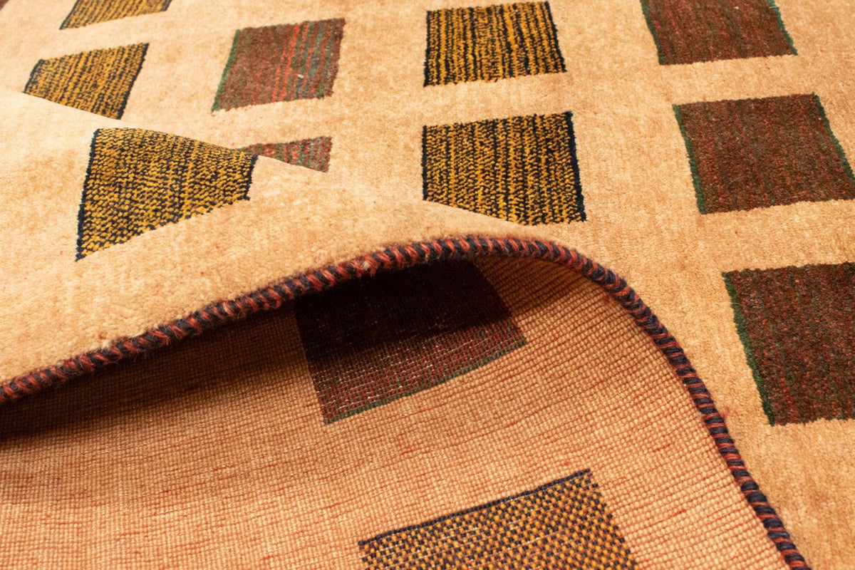 Dywan Gabbeh - Loribaft Perski - 231 x 173 cm - złoto