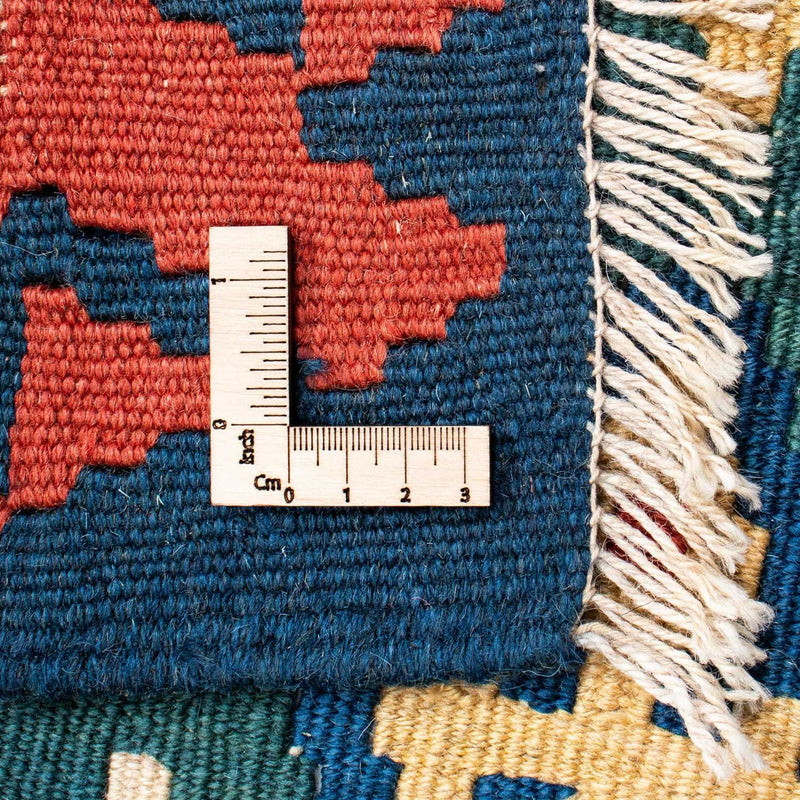 Dywan Kelim - Orientalny - 193 x 131 cm - niebieski