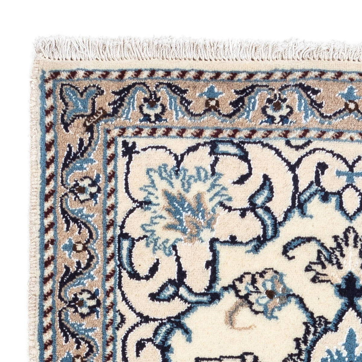 Dywan perski - Nain - 136 x 86 cm - beżowy