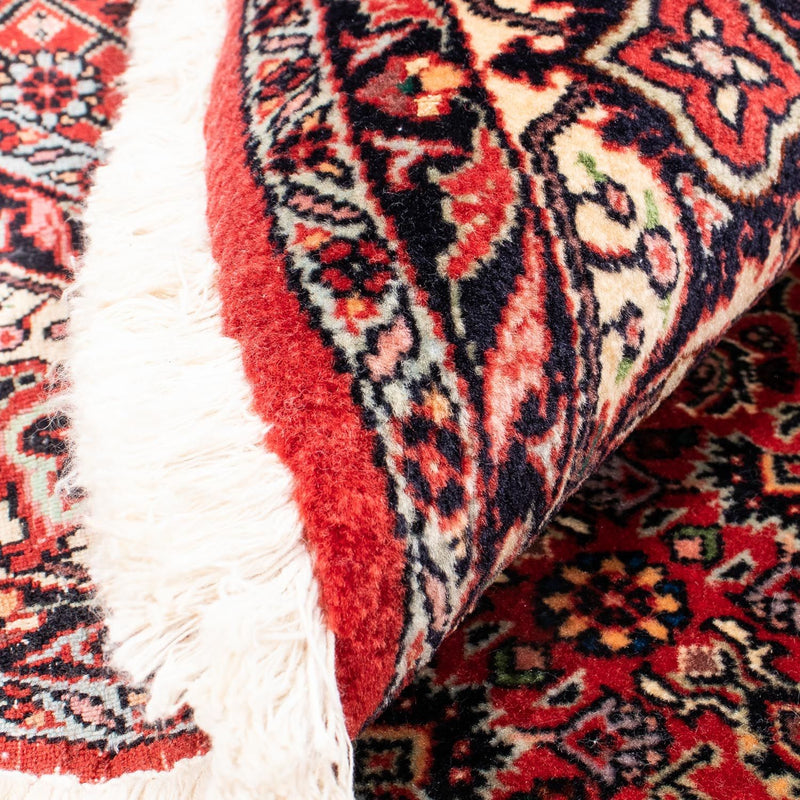 Dywan perski - Bijar okrągły  - 150 x 150 cm - ciemna czerwień