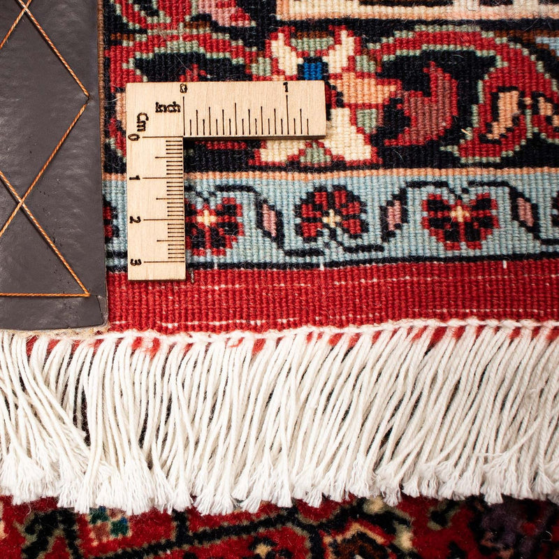 Dywan perski - Bijar kwadratowy  - 207 x 200 cm - ciemna czerwień