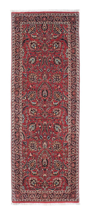 Biegacz Dywan perski - Bijar - 205 x 74 cm - czerwony