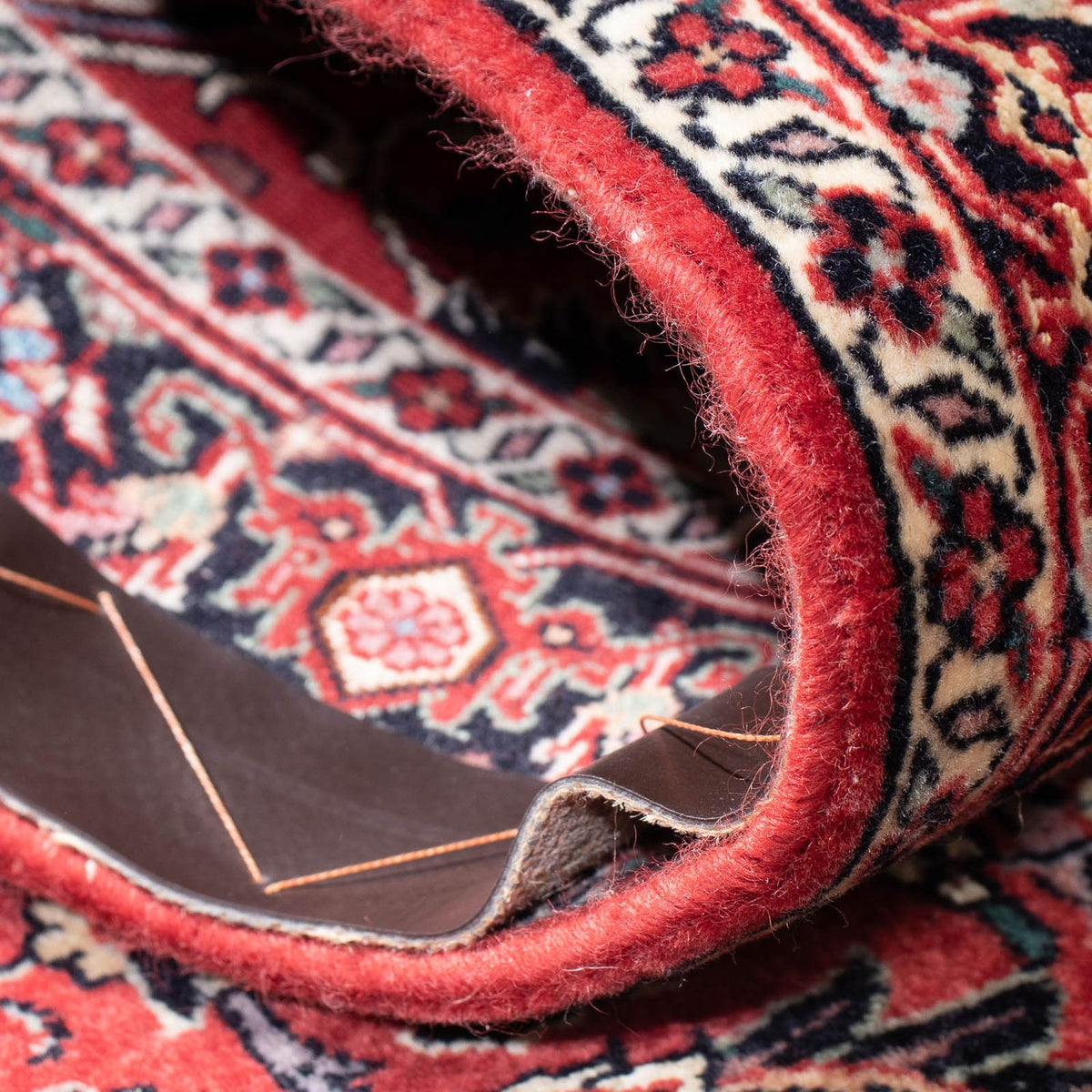 Biegacz Dywan perski - Bijar - 205 x 74 cm - czerwony