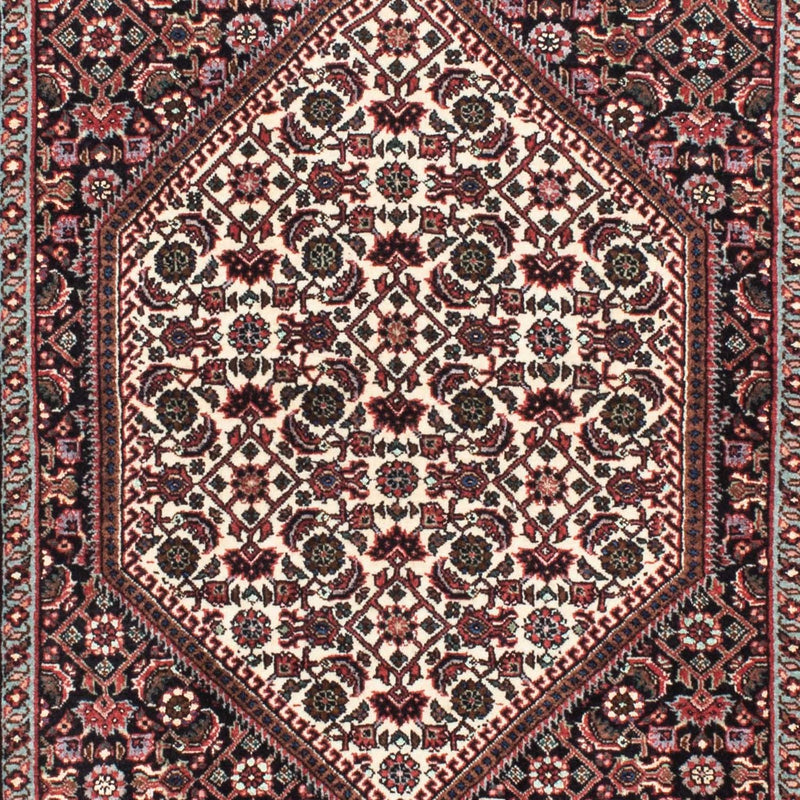 Biegacz Dywan perski - Bijar - 216 x 72 cm - ciemnoniebieski