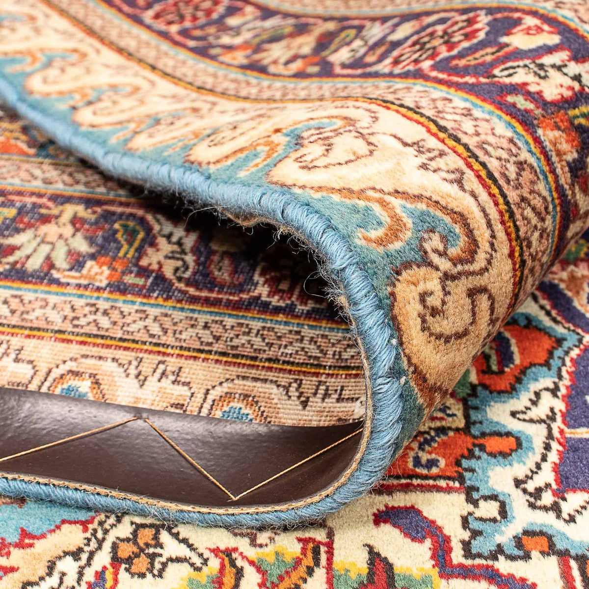 Dywan perski - Tabriz - Królewski - 395 x 304 cm - jasnoniebieski