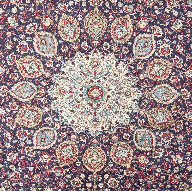 Dywan perski - Tabriz - Królewski - 401 x 300 cm - ciemnoniebieski