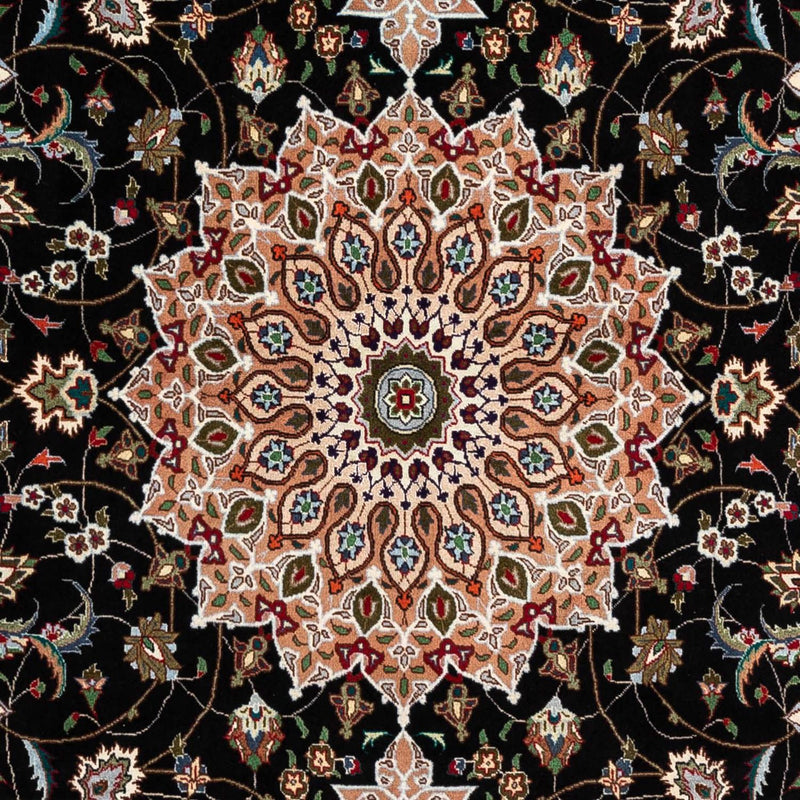 Dywan perski - Tabriz - Królewski - 293 x 190 cm - ciemnoniebieski