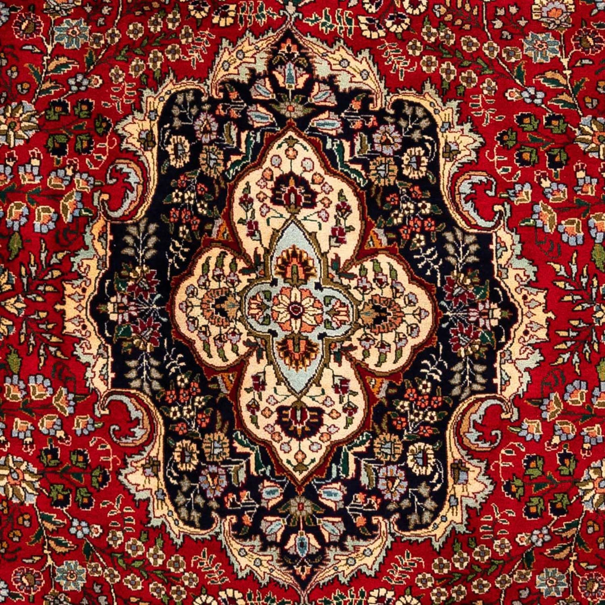 Dywan perski - Tabriz - Królewski - 302 x 206 cm - czerwony