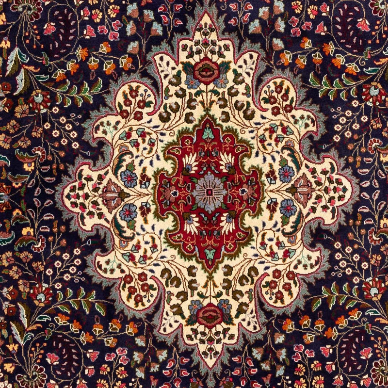 Dywan perski - Tabriz - Królewski - 302 x 201 cm - ciemnoniebieski