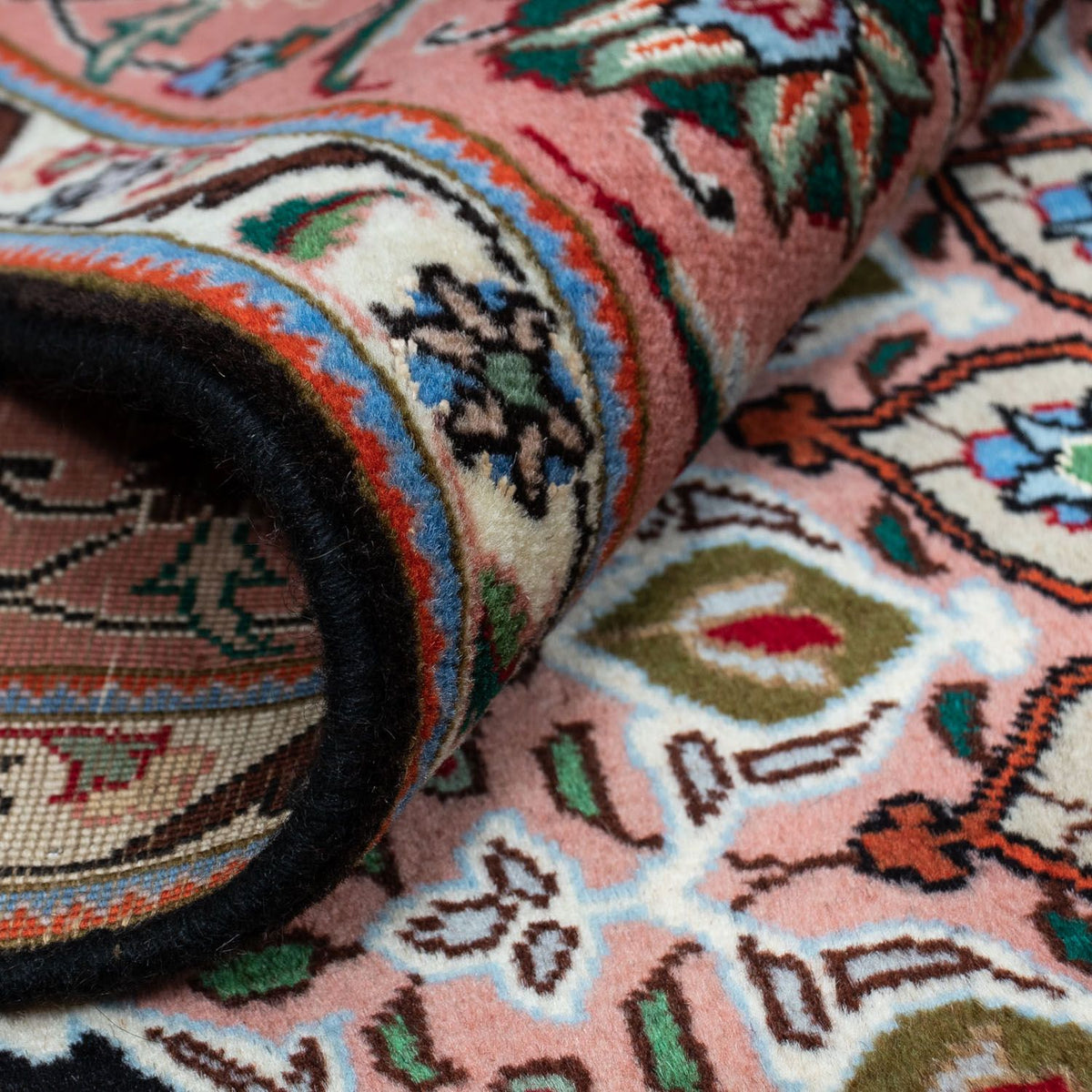 Dywan perski - Tabriz - Królewski - 288 x 198 cm - ciemnoniebieski