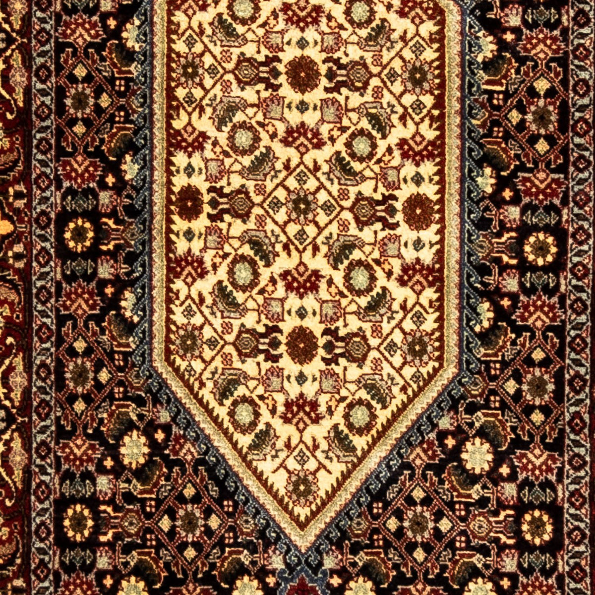 Biegacz Dywan perski - Bijar - 282 x 73 cm - wielokolorowy