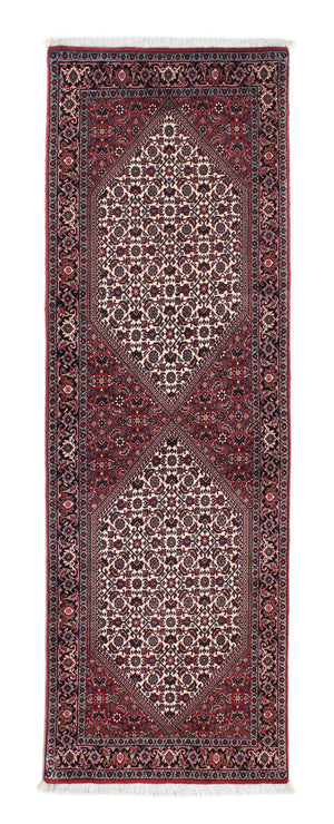 Biegacz Dywan perski - Bijar - 209 x 75 cm - czerwony