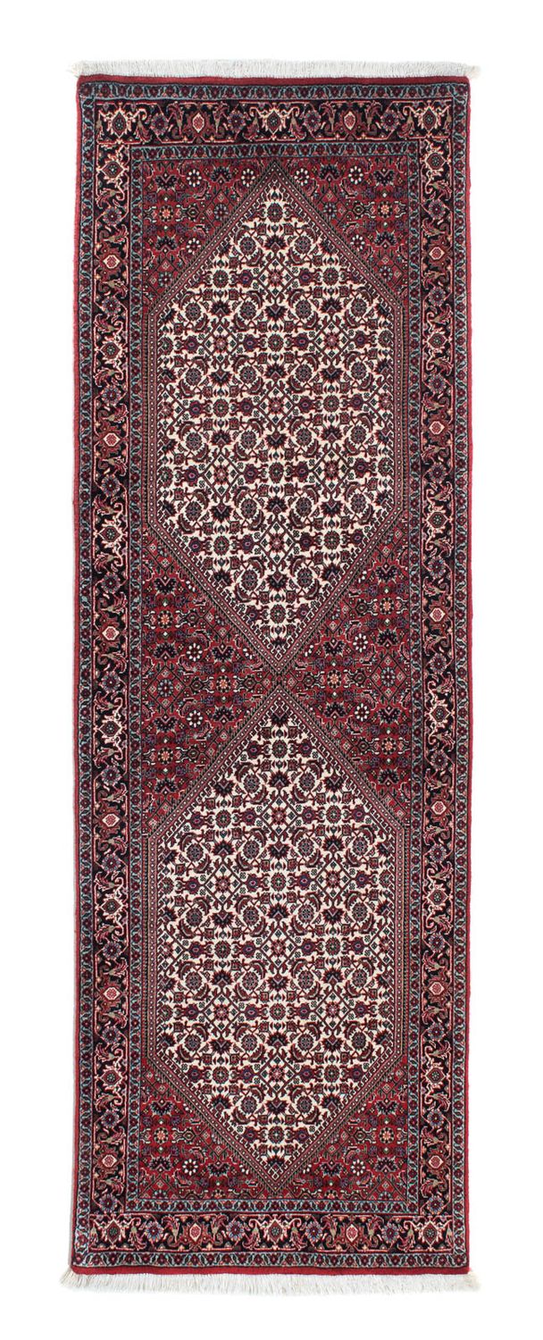 Biegacz Dywan perski - Bijar - 209 x 75 cm - czerwony