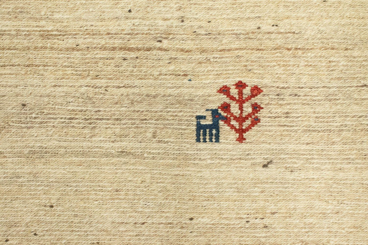 Dywan Gabbeh - perski - 192 x 157 cm - beżowy