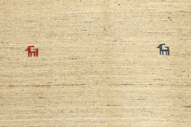 Dywan Gabbeh - perski - 192 x 157 cm - beżowy