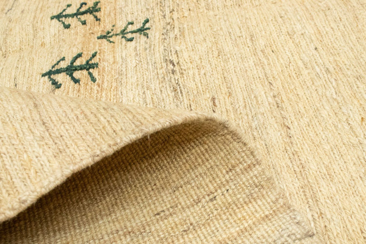 Dywan Gabbeh - perski - 204 x 156 cm - beżowy