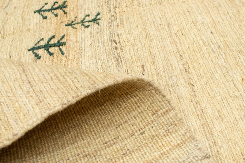 Dywan Gabbeh - perski - 204 x 156 cm - beżowy