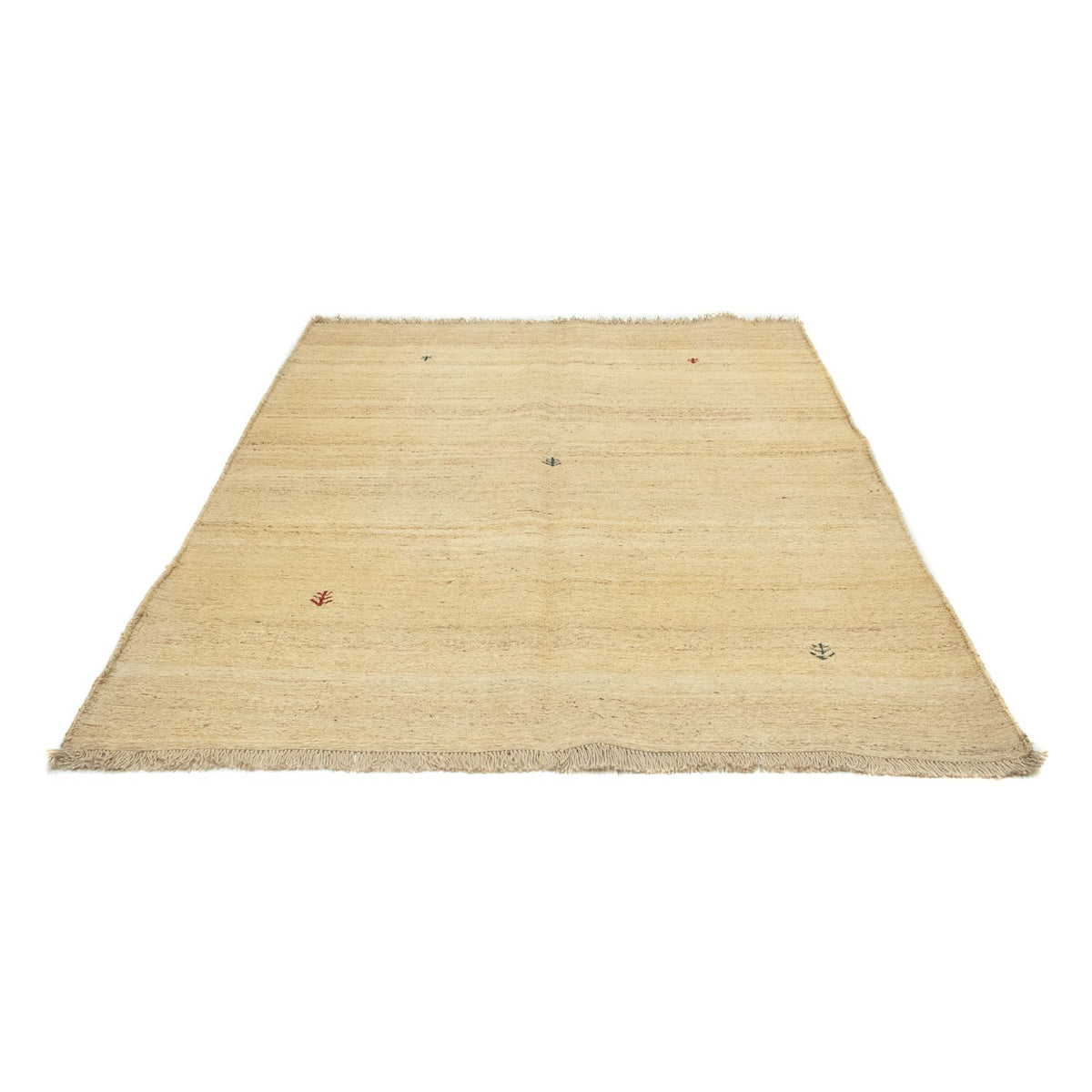 Dywan Gabbeh - perski - 200 x 164 cm - beżowy