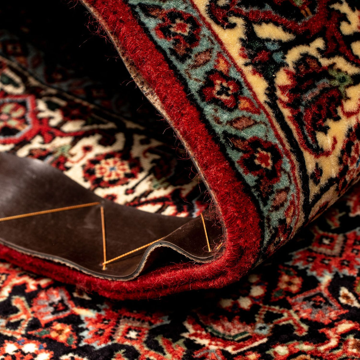 Biegacz Dywan perski - Bijar - 313 x 82 cm - brązowy