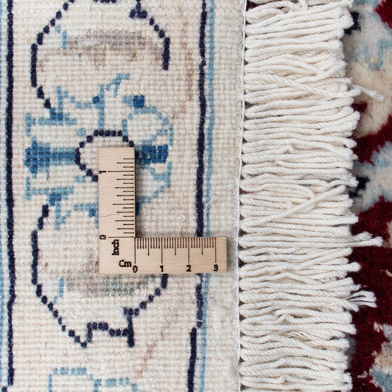 Dywan perski - Nain okrągły  - 297 x 297 cm - ciemna czerwień