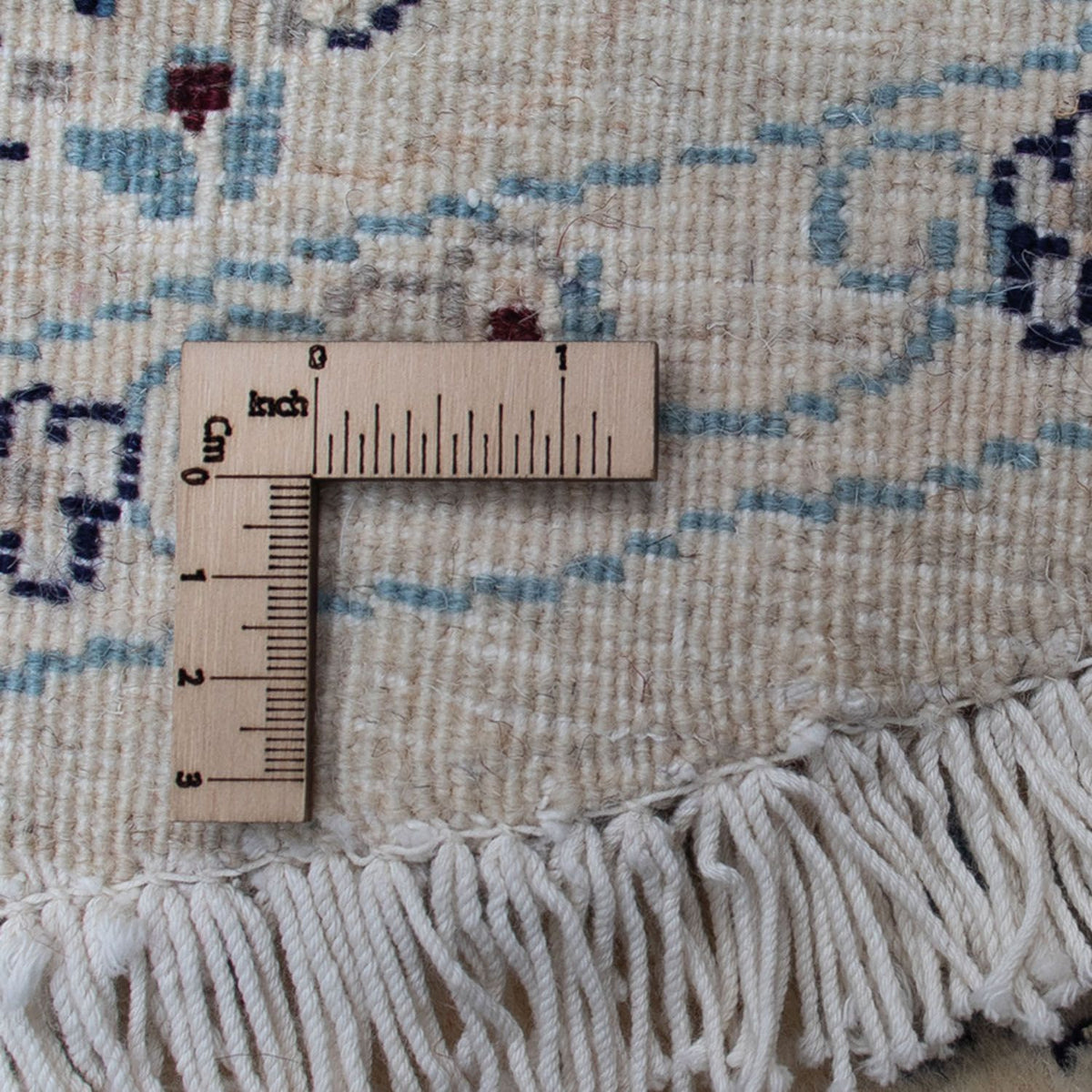 Dywan perski - Nain okrągły  - 302 x 302 cm - ciemna czerwień