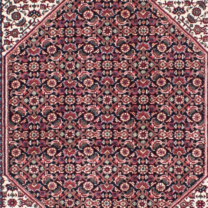 Biegacz Dywan perski - Bijar - 300 x 84 cm - ciemnoniebieski