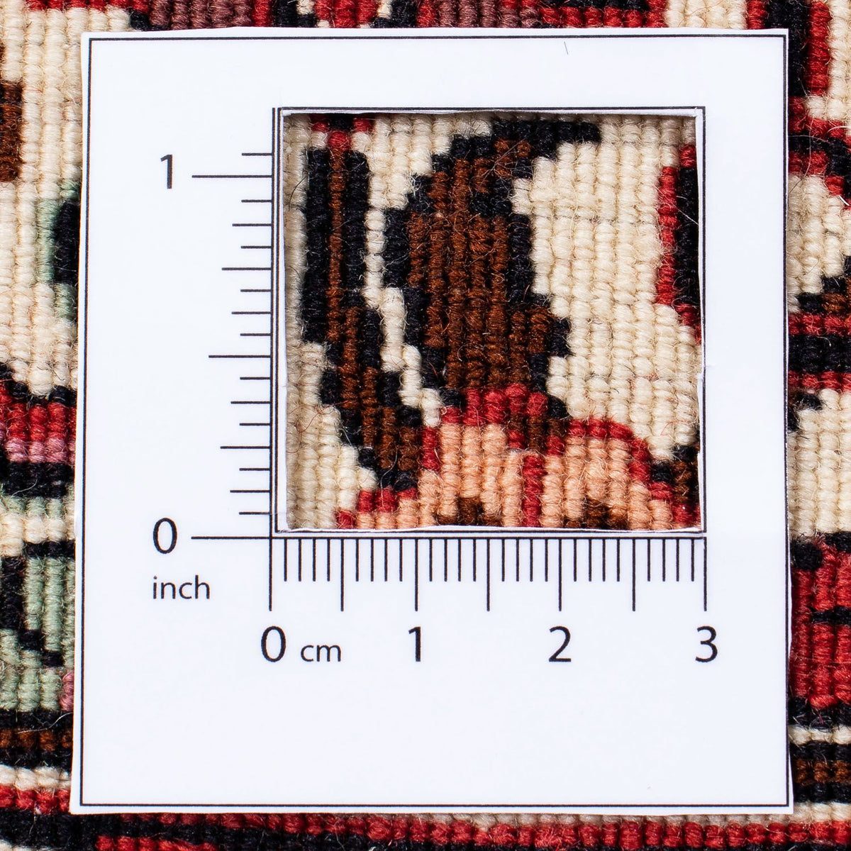 Dywan perski - Bijar - 304 x 255 cm - ciemna czerwień