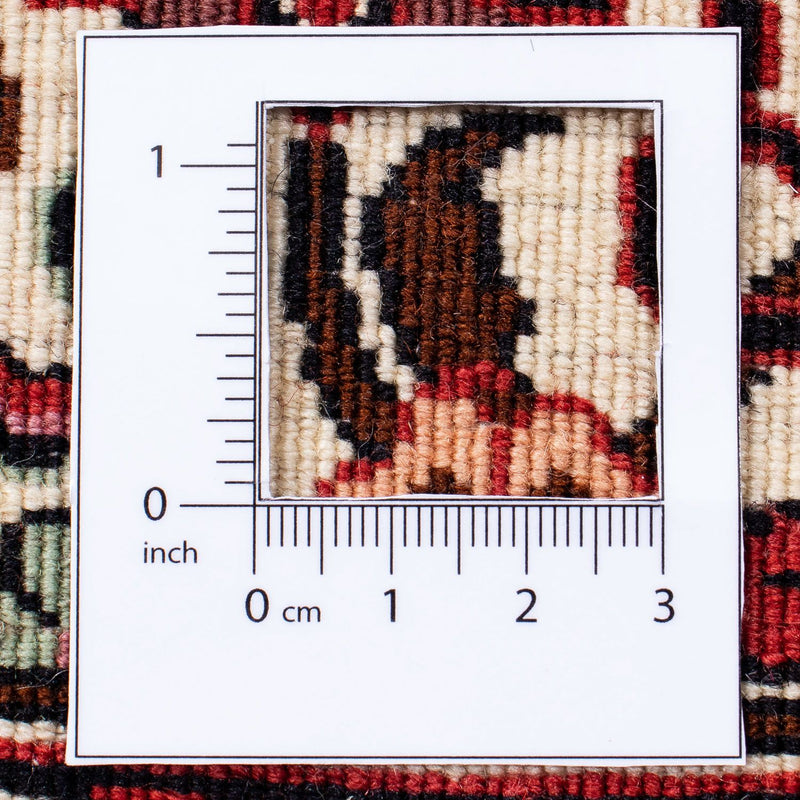 Dywan perski - Bijar - 304 x 255 cm - ciemna czerwień