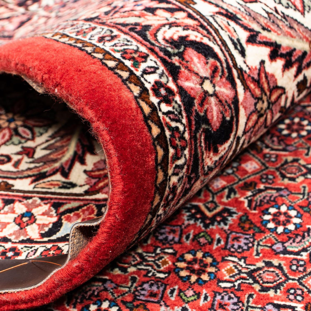 Dywan perski - Bijar - 400 x 308 cm - ciemna czerwień