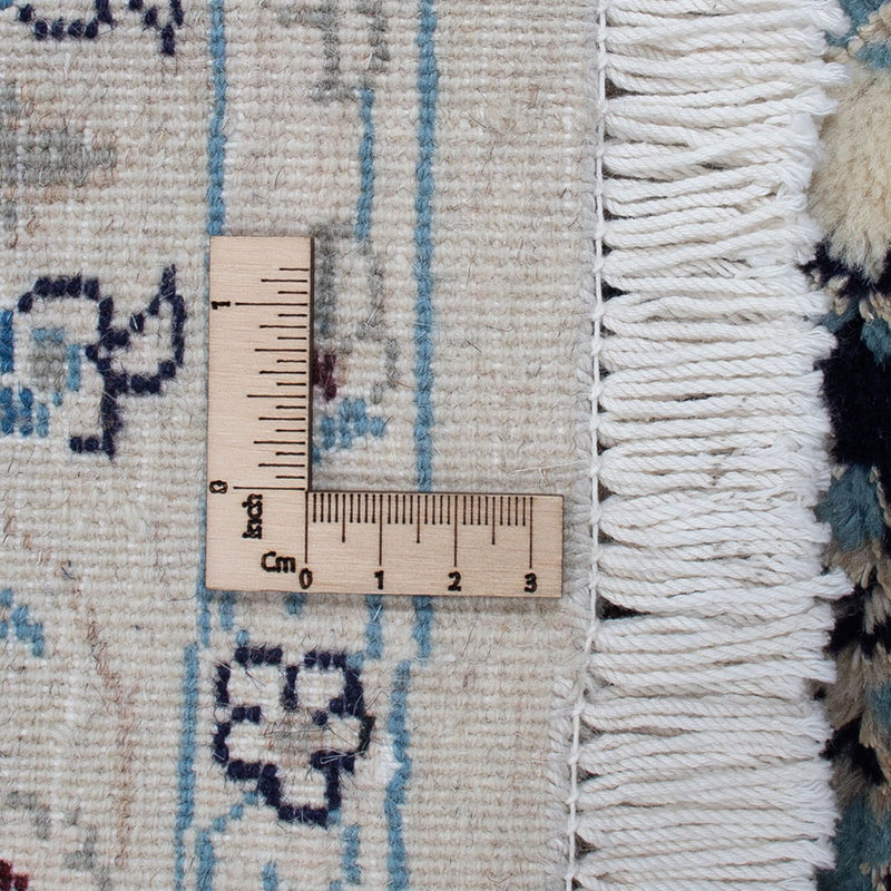 Dywan perski - Nain okrągły  - 295 x 295 cm - ciemnoniebieski