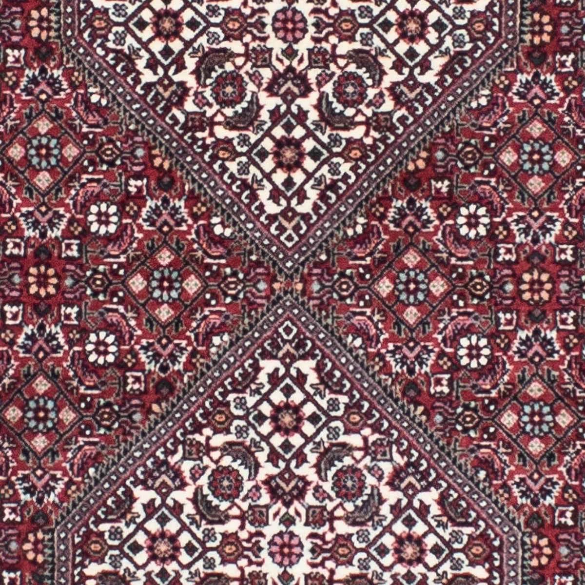 Biegacz Dywan perski - Bijar - 317 x 85 cm - czerwony