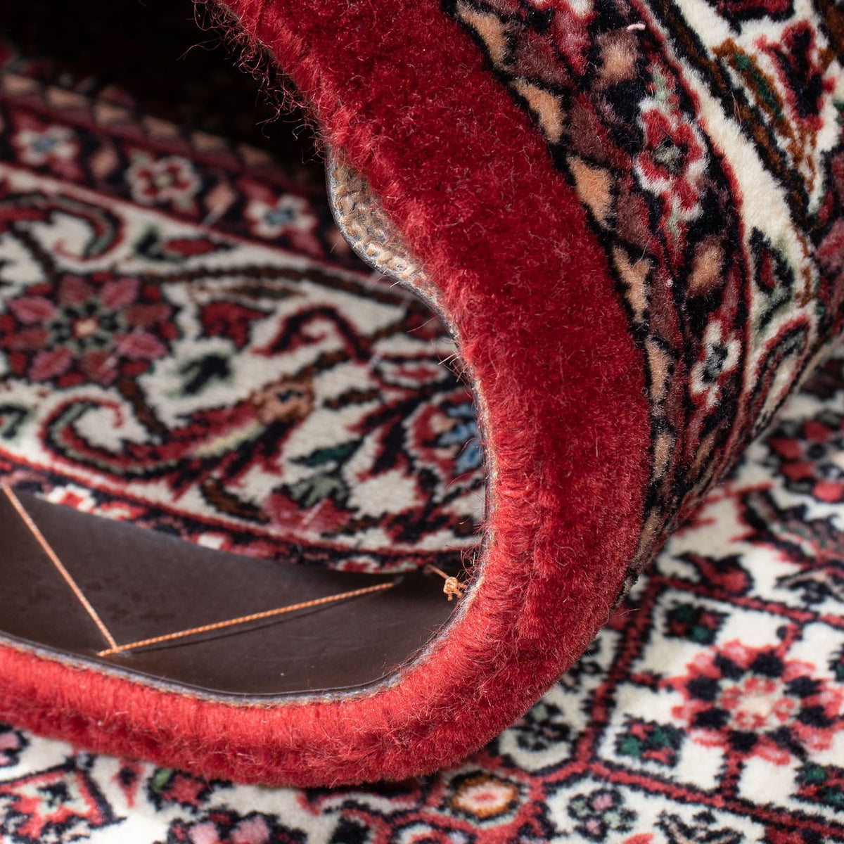 Biegacz Dywan perski - Bijar - 317 x 85 cm - czerwony