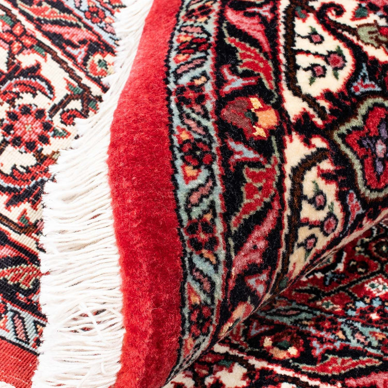 Dywan perski - Bijar okrągły  - 155 x 155 cm - ciemna czerwień