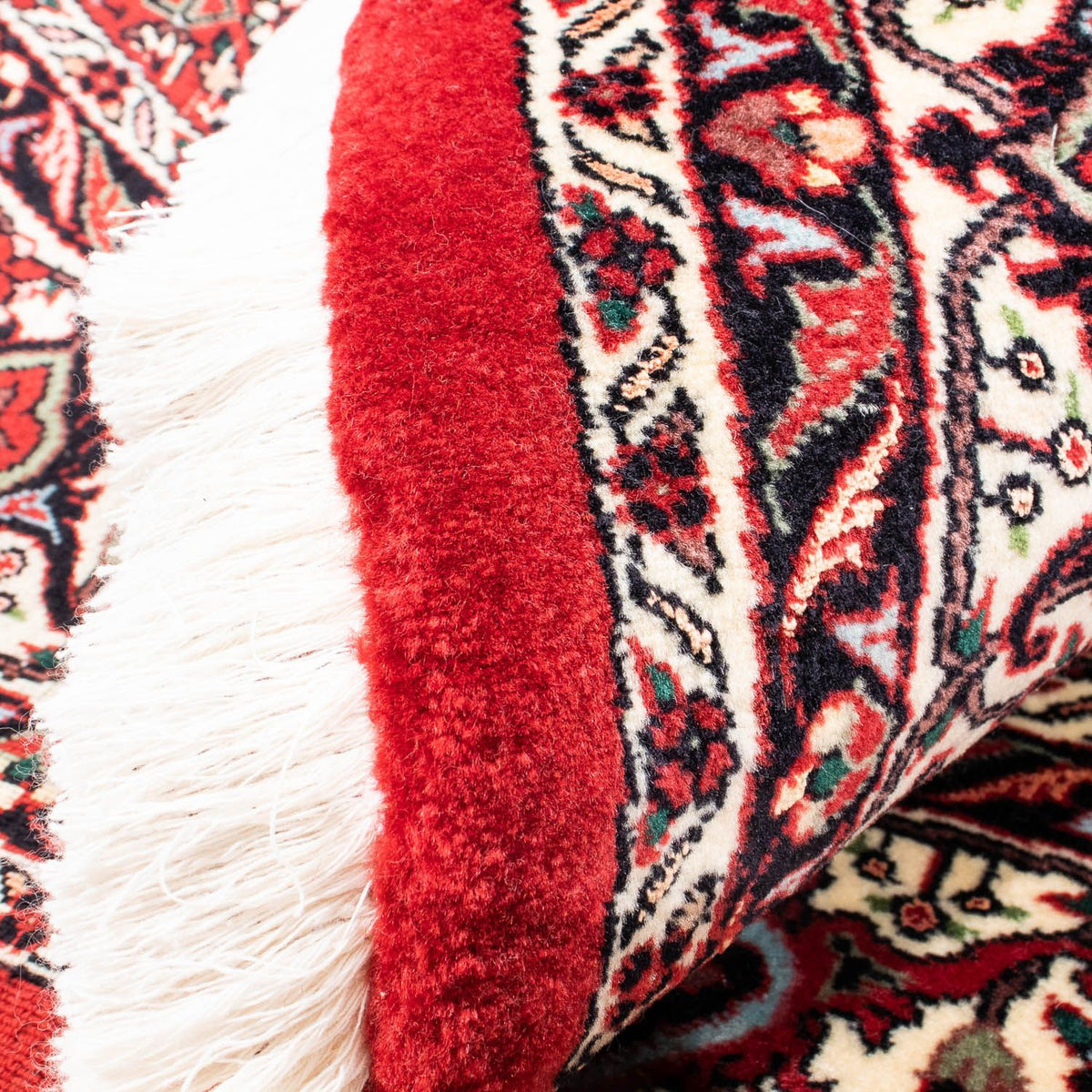 Dywan perski - Bijar okrągły  - 150 x 150 cm - ciemna czerwień