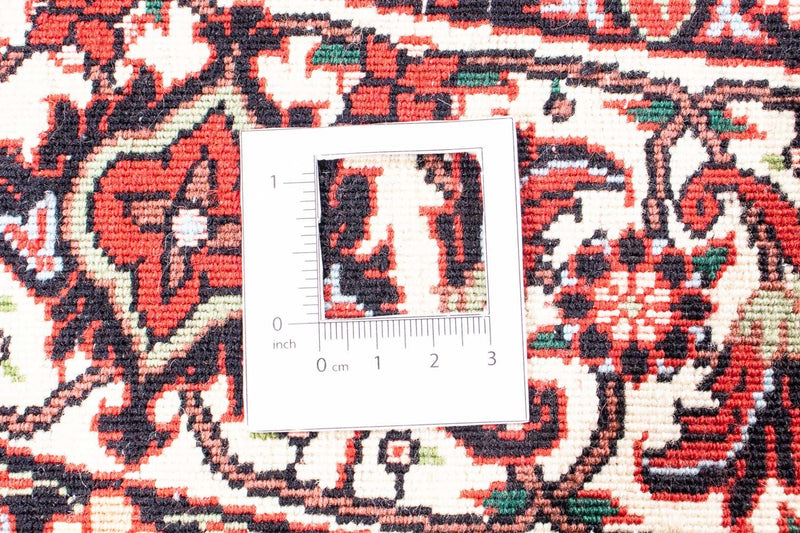 Dywan perski - Bijar okrągły  - 150 x 150 cm - ciemna czerwień