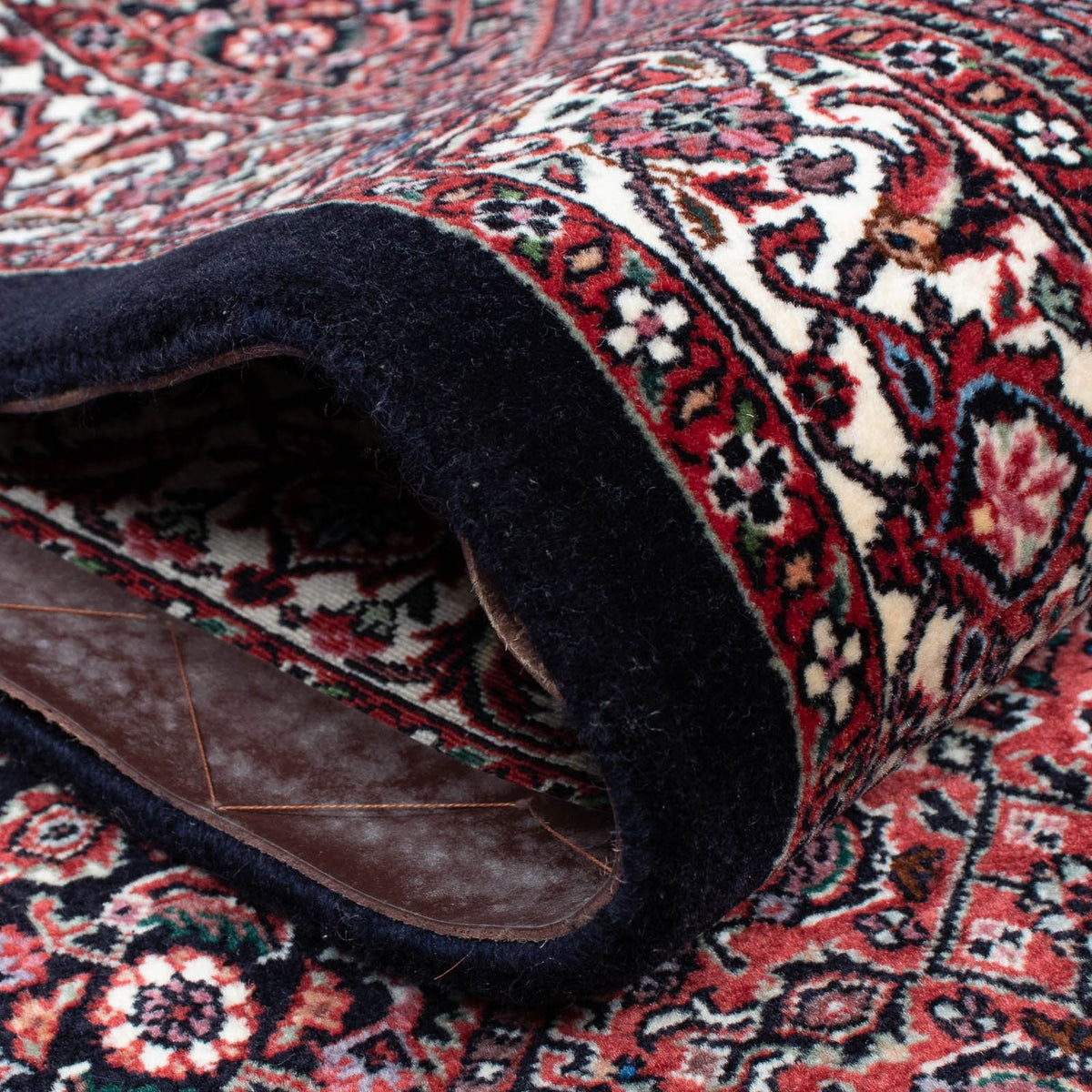 Biegacz Dywan perski - Bijar - 404 x 88 cm - jasna czerwień