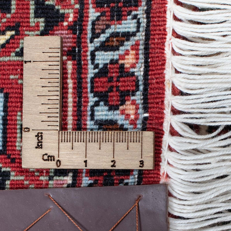 Biegacz Dywan perski - Bijar - 403 x 86 cm - ciemna czerwień