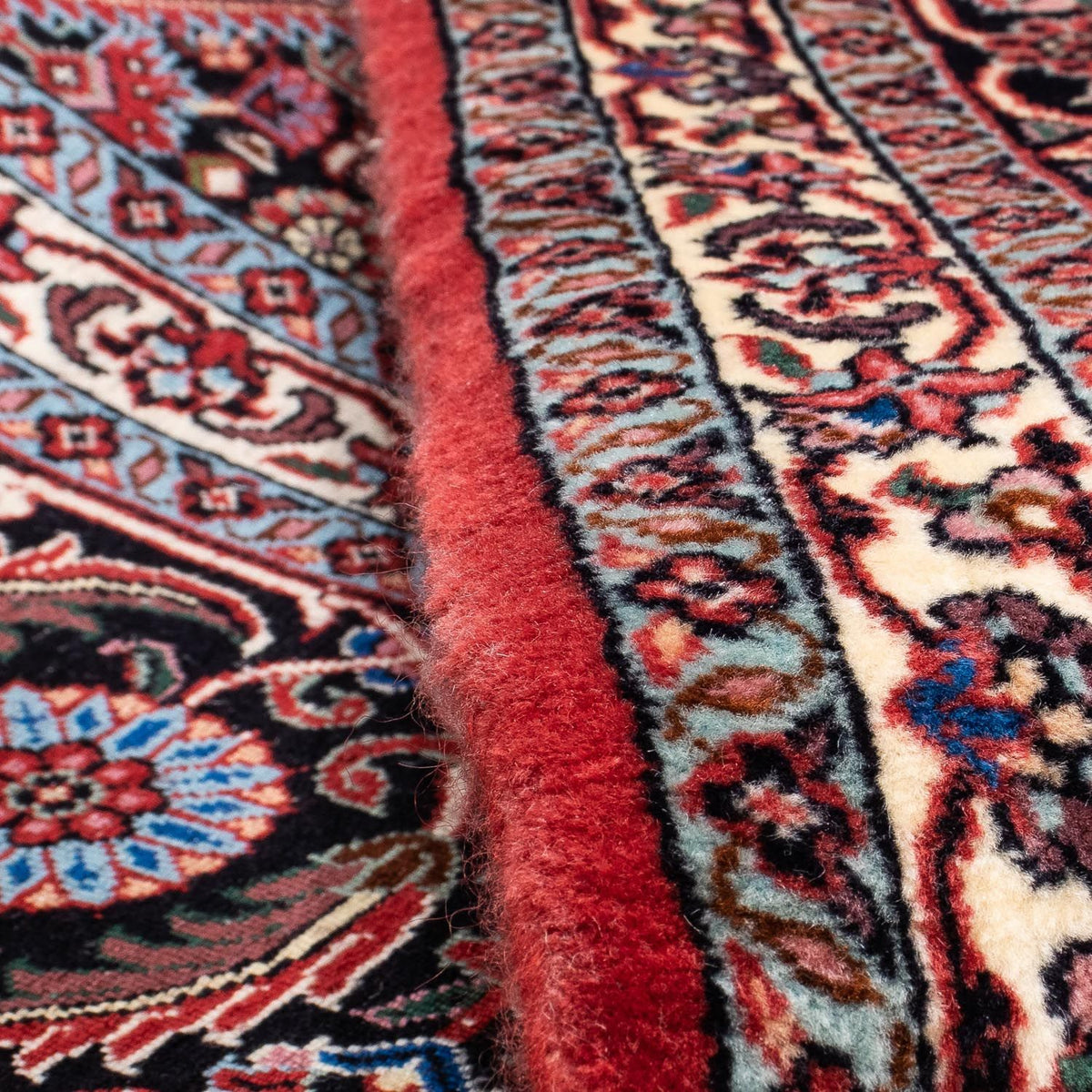 Dywan perski - Bijar - 305 x 253 cm - ciemna czerwień