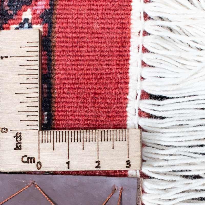 Biegacz Dywan perski - Bijar - 398 x 83 cm - ciemna czerwień