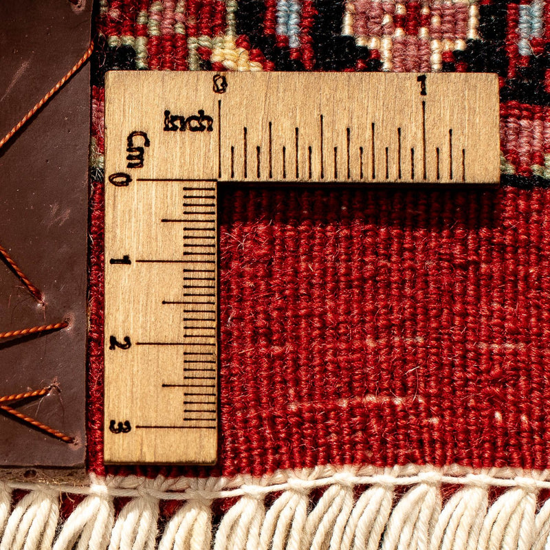 Biegacz Dywan perski - Bijar - 292 x 78 cm - ciemna czerwień