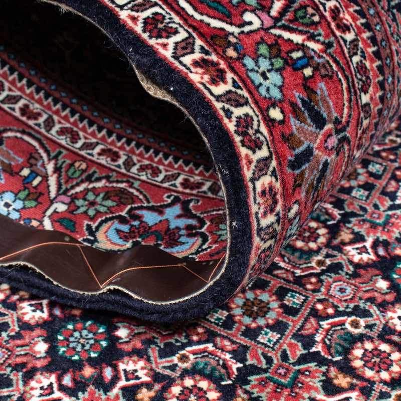 Biegacz Dywan perski - Bijar - 209 x 98 cm - ciemnoniebieski