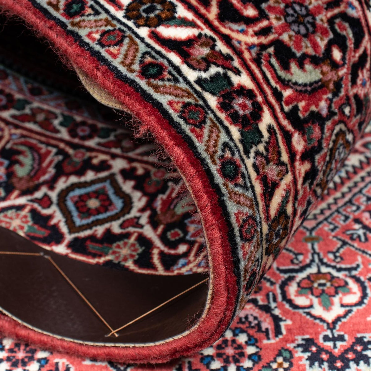 Dywan perski - Bijar - 198 x 132 cm - jasna czerwień