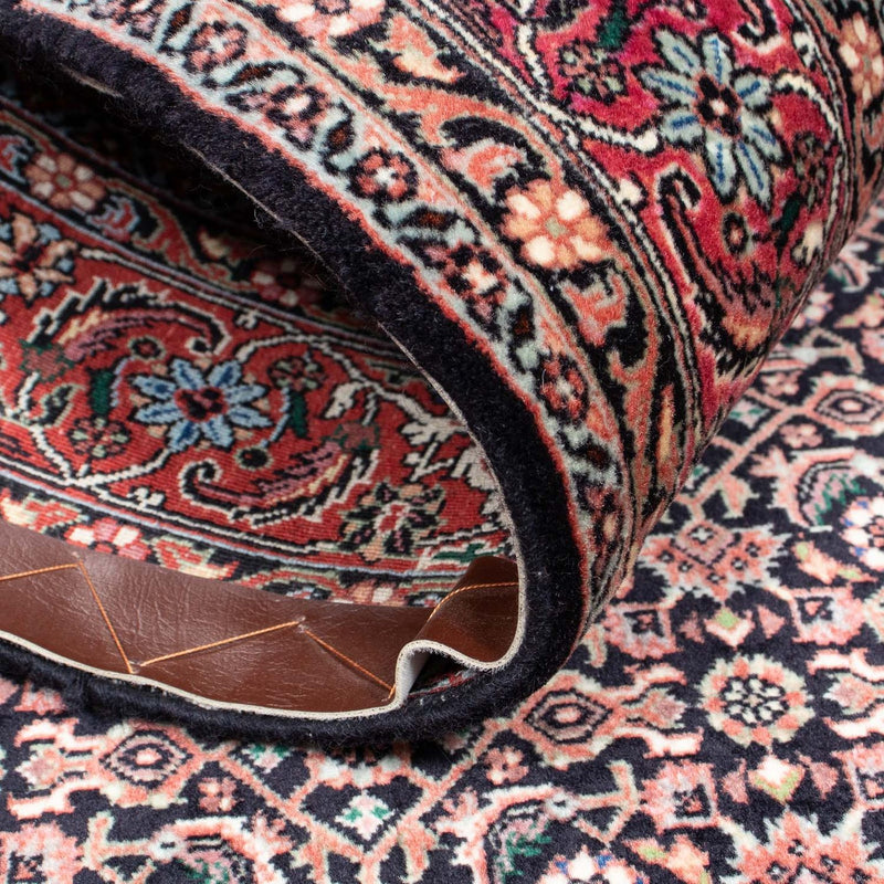 Dywan perski - Bijar - 211 x 130 cm - ciemnoniebieski